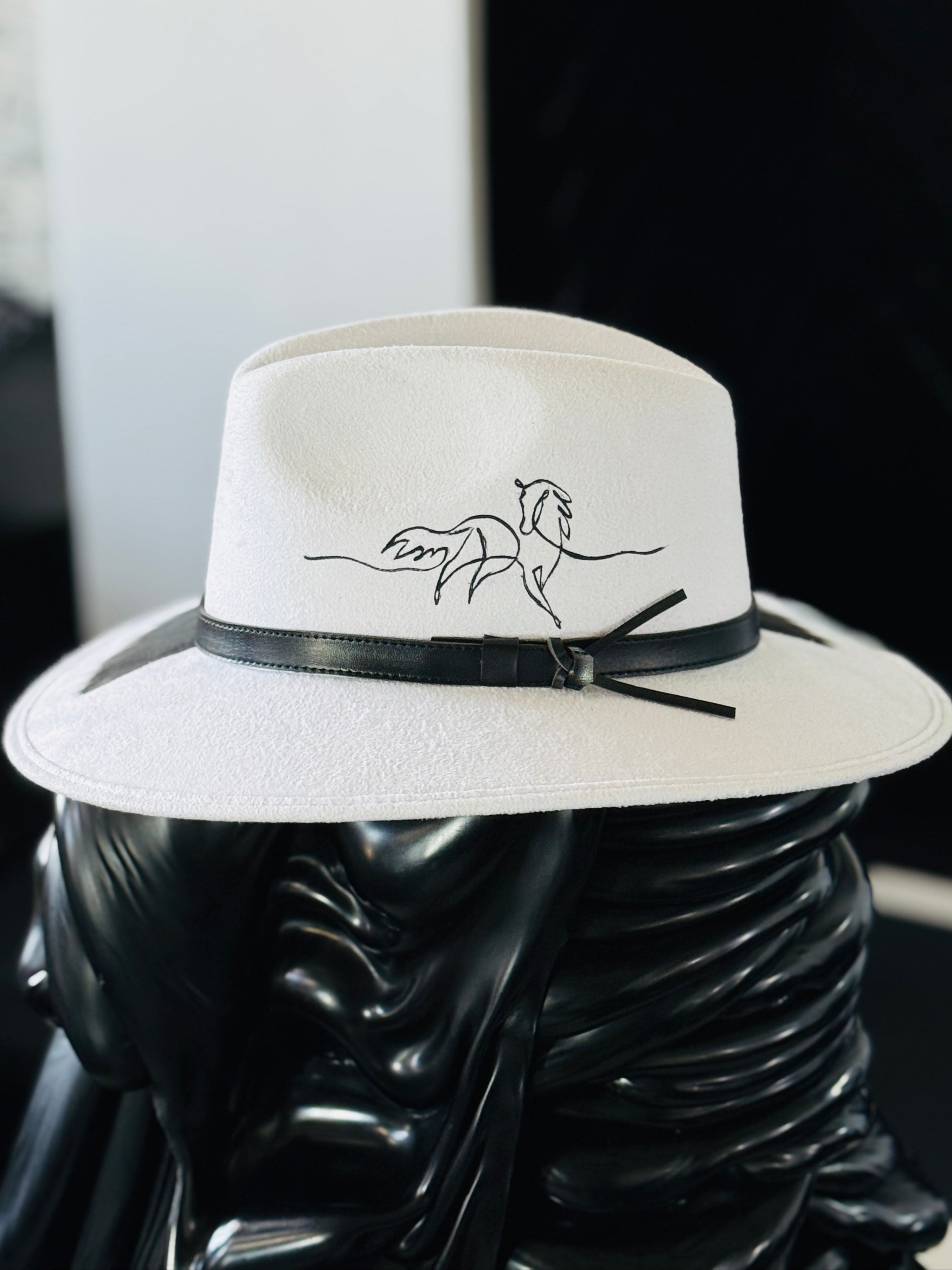 Wild Beauty Foundation Painted Vegan Suede Hat