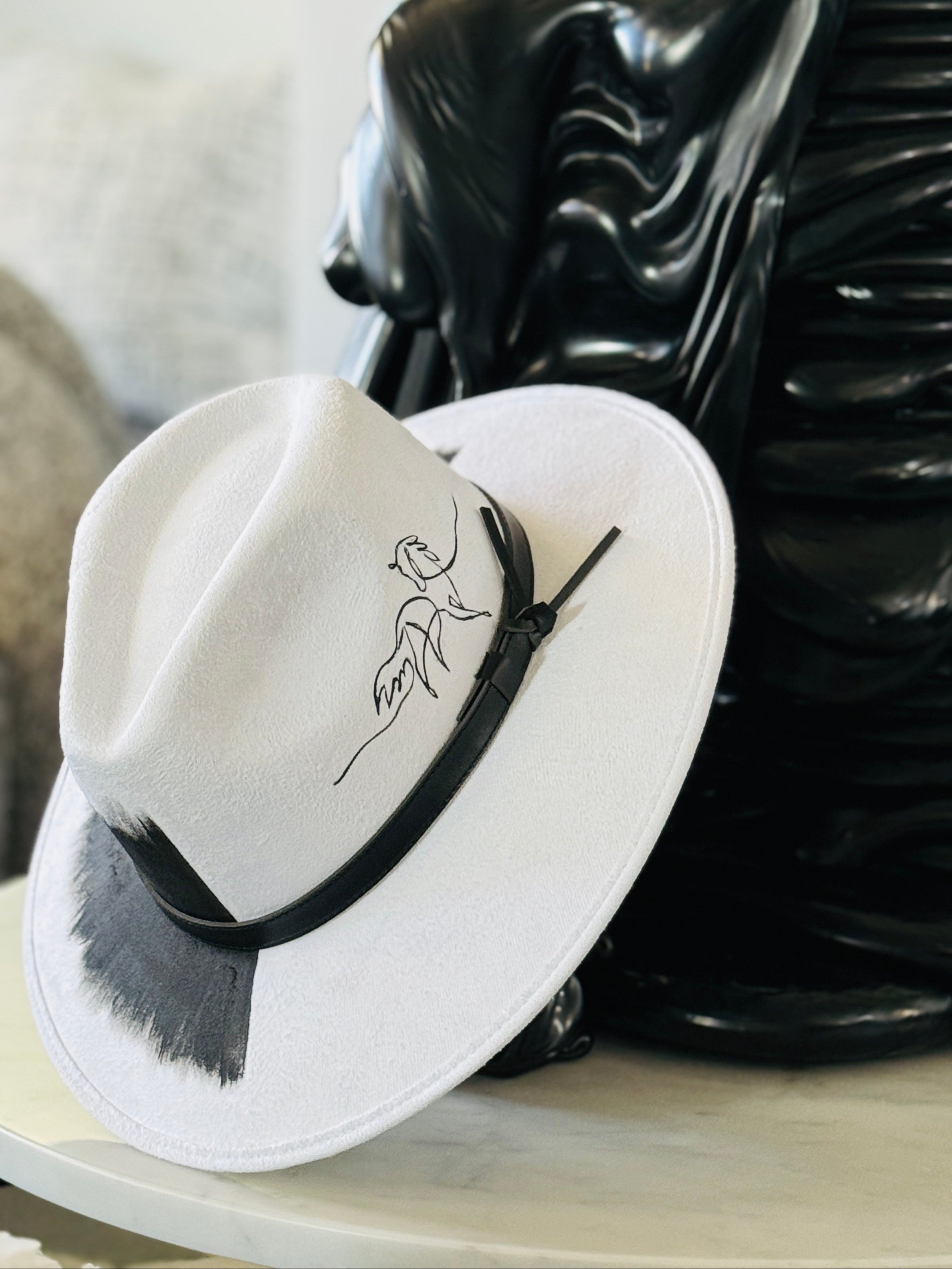 Wild Beauty Foundation Painted Vegan Suede Hat