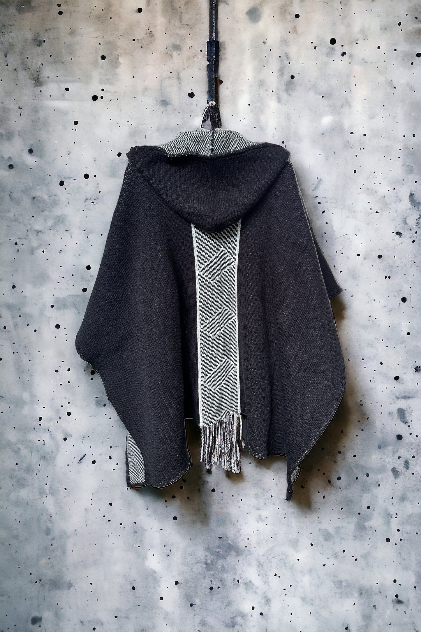 Pilar Hooded Knit Poncho