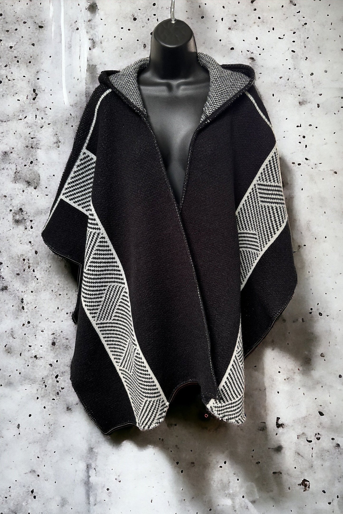 Pilar Hooded Knit Poncho