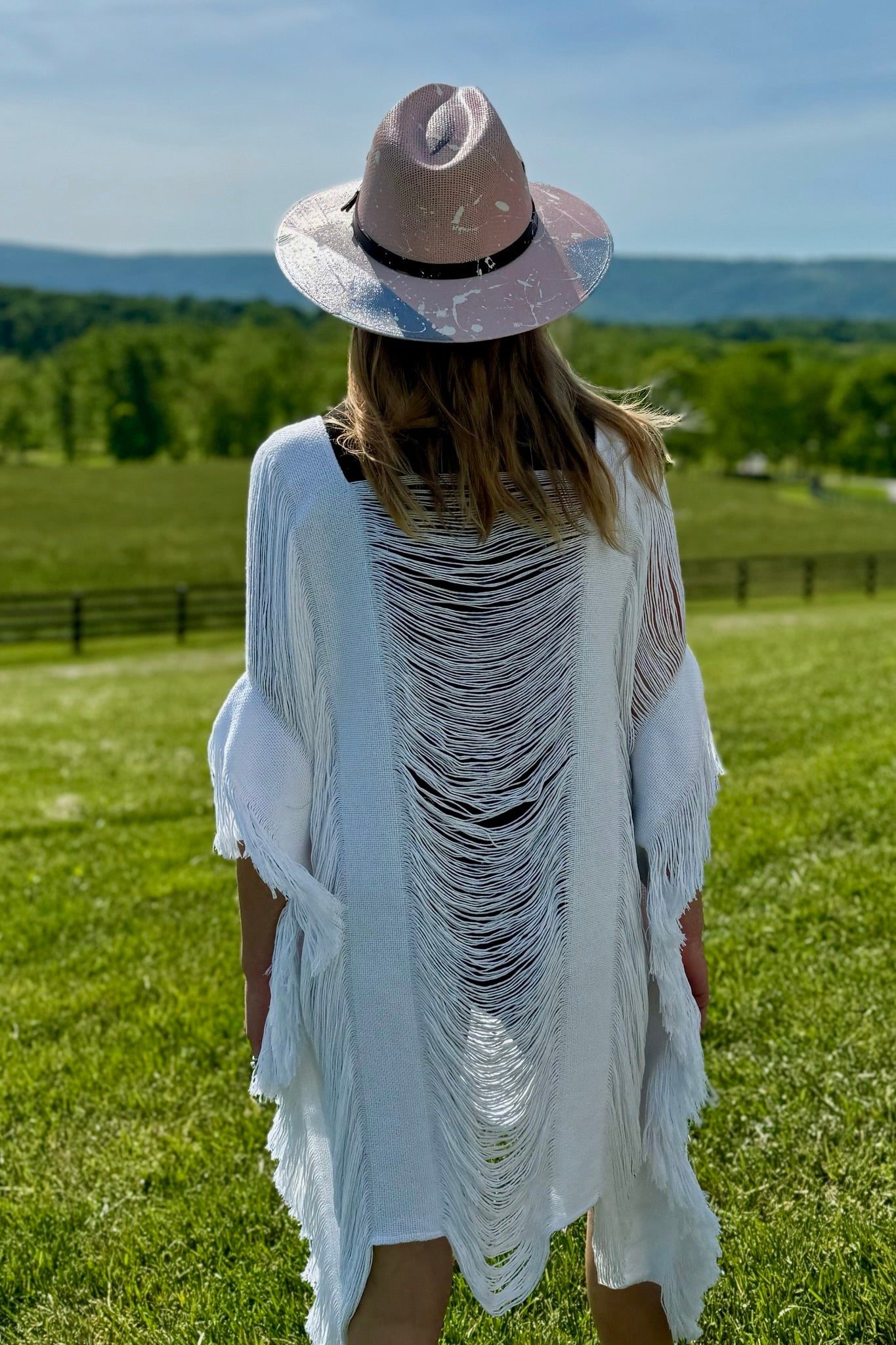 Distressed Beach Cover-Up Dress