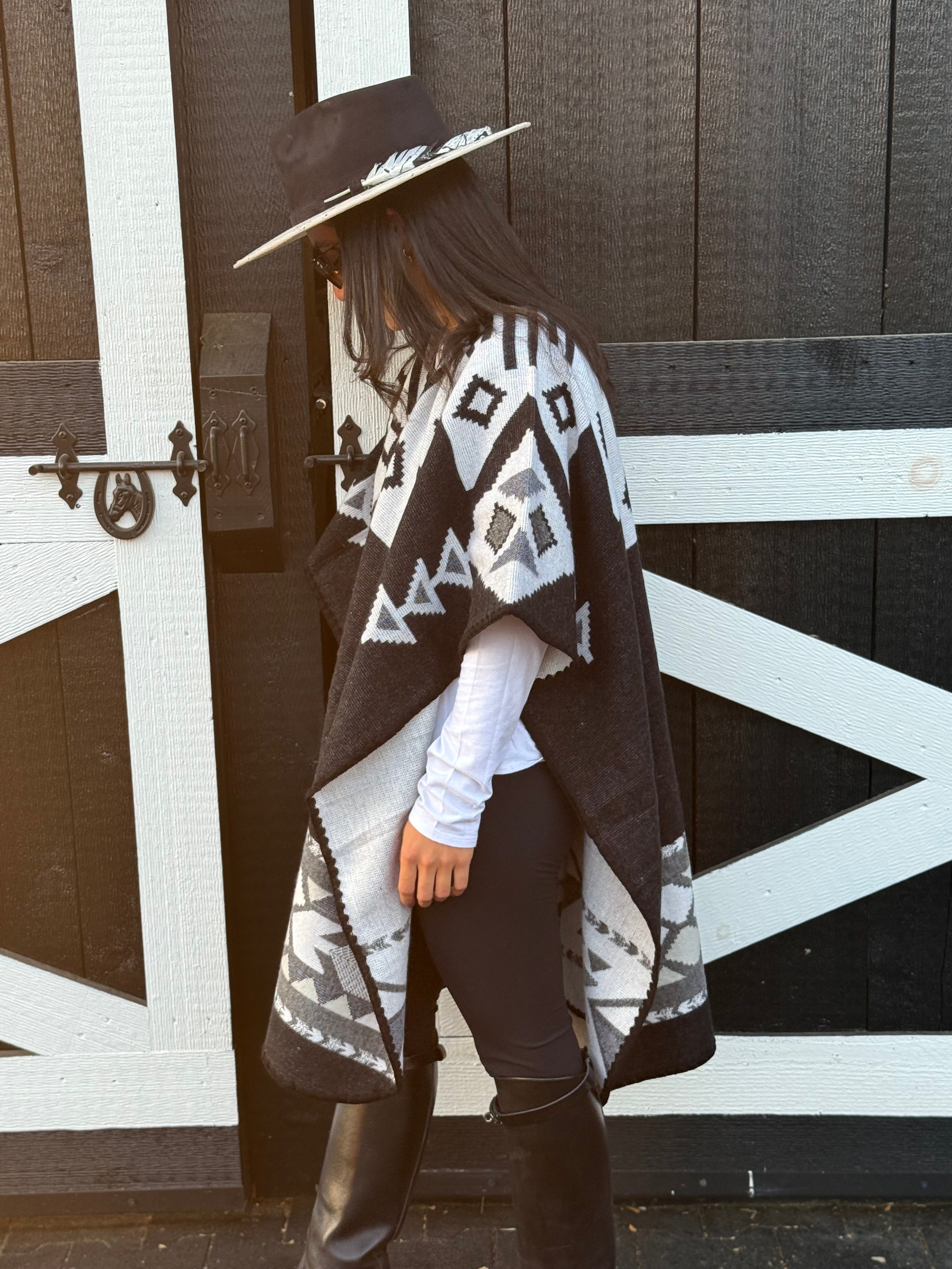 Navajo Reversible Poncho