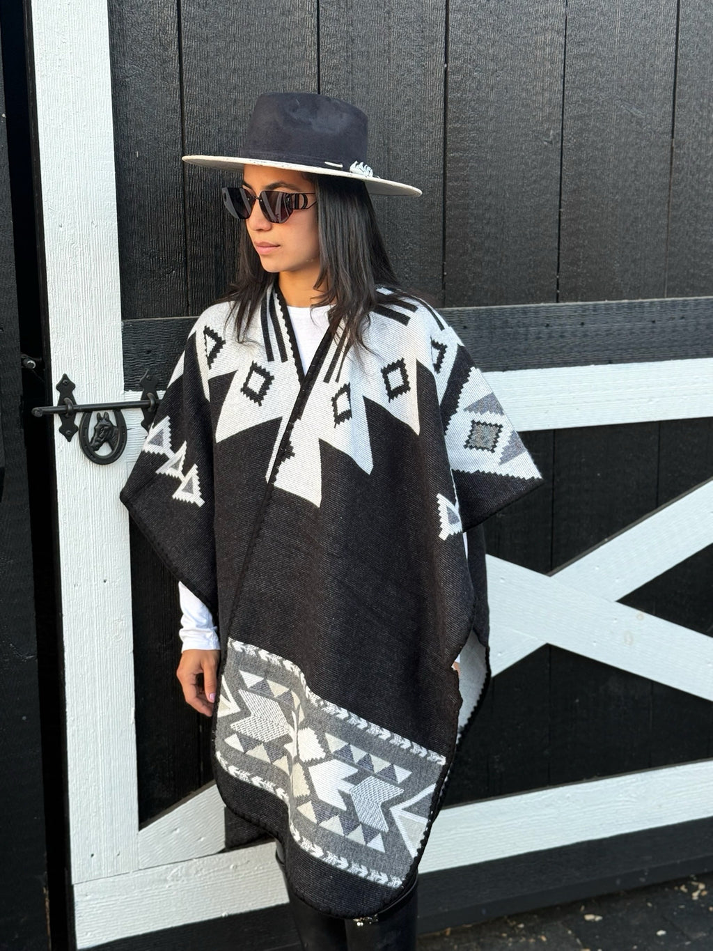 Navajo Reversible Poncho