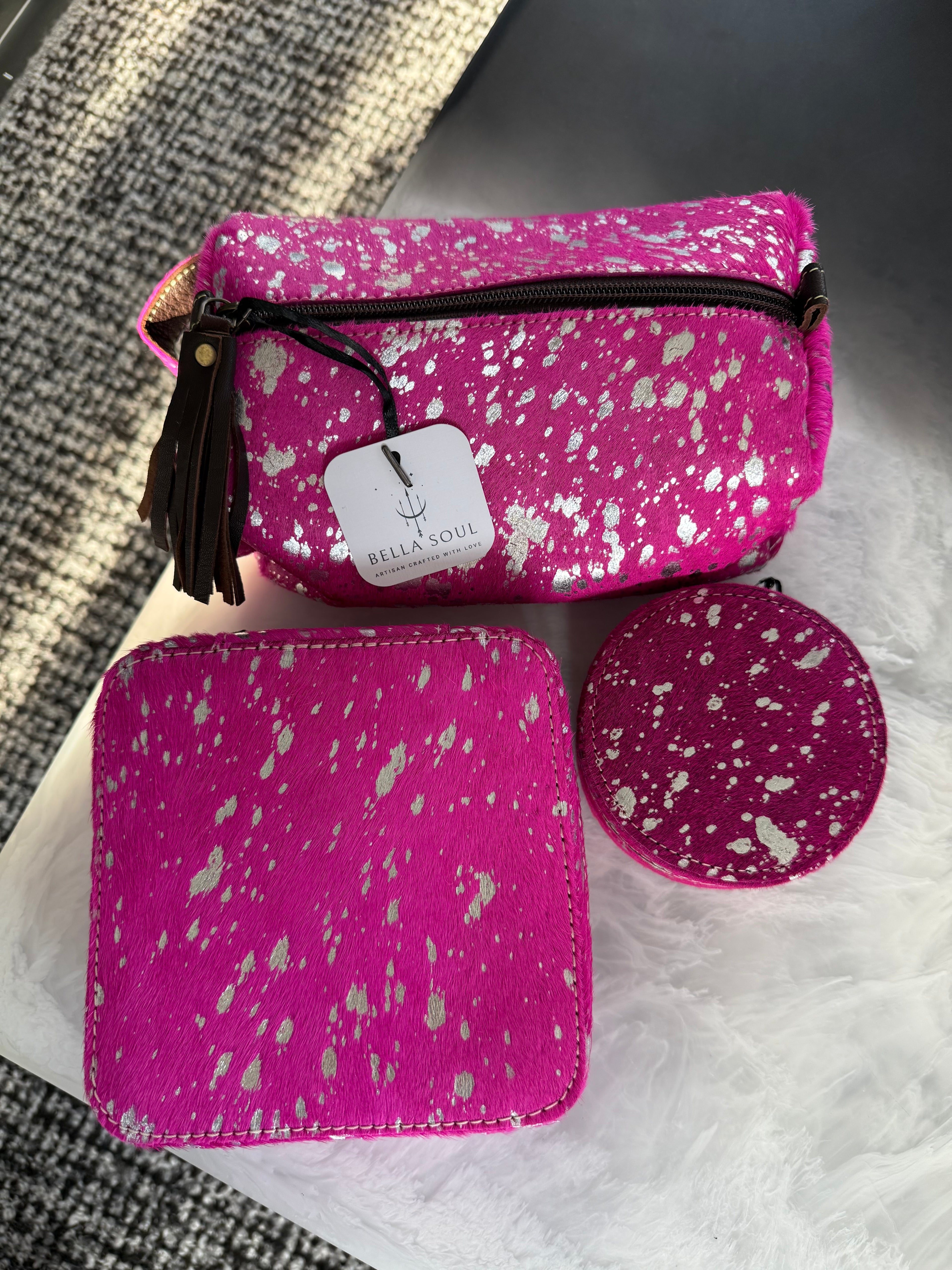 Cowhide Toiletry Bag
