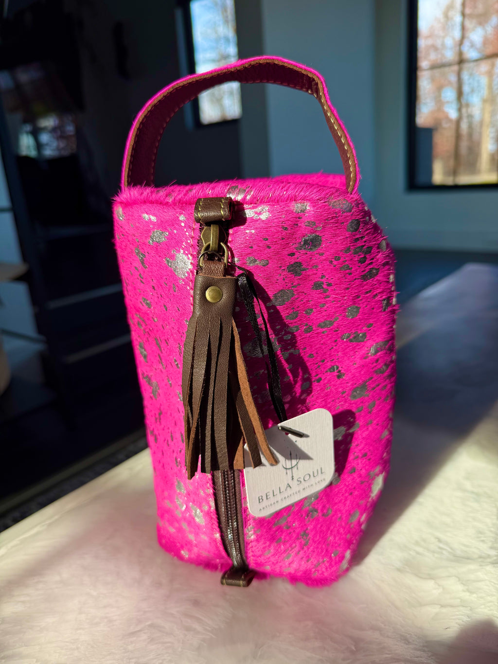 Cowhide Toiletry Bag