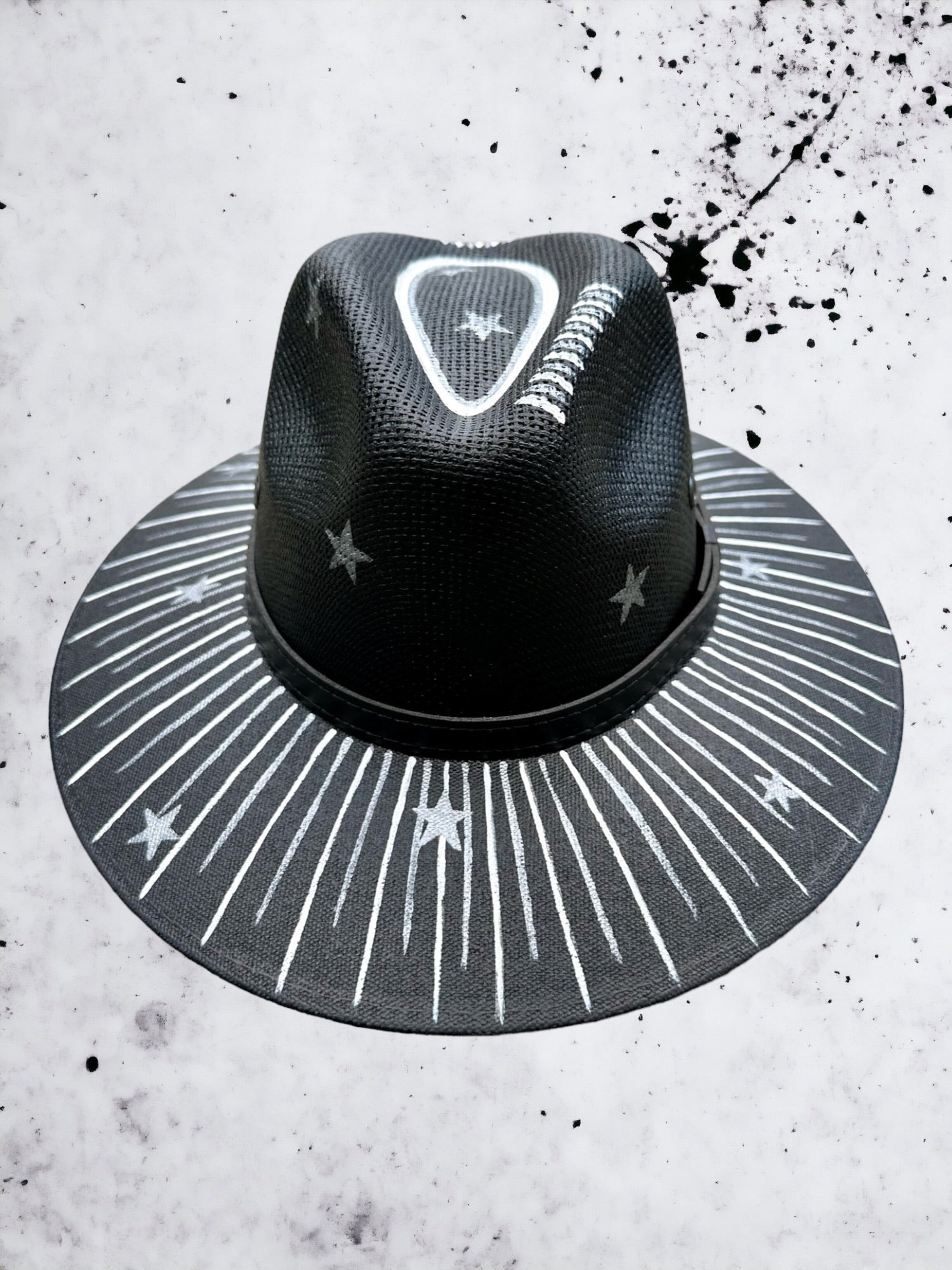 Stardust Painted Jute Canvas Hat
