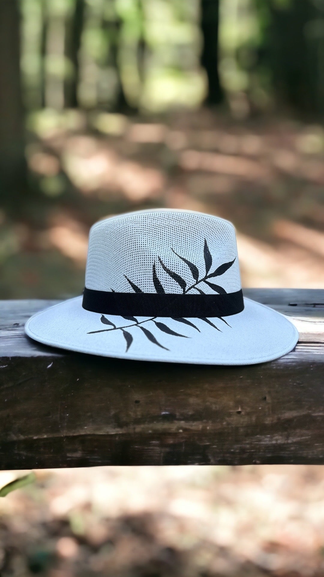 Paradiso Painted Jute Canvas Hat