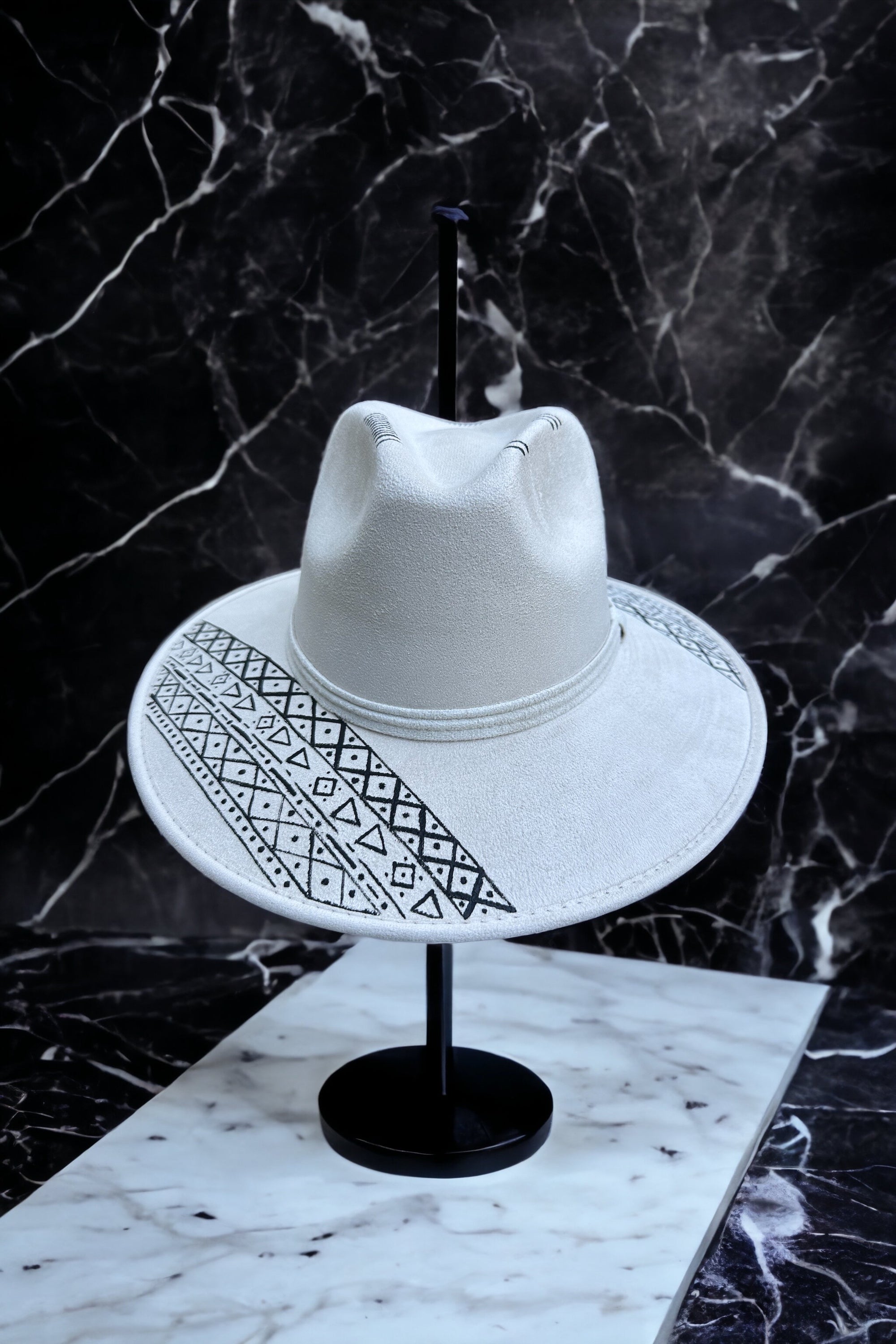 Journey West Painted Suede Hat
