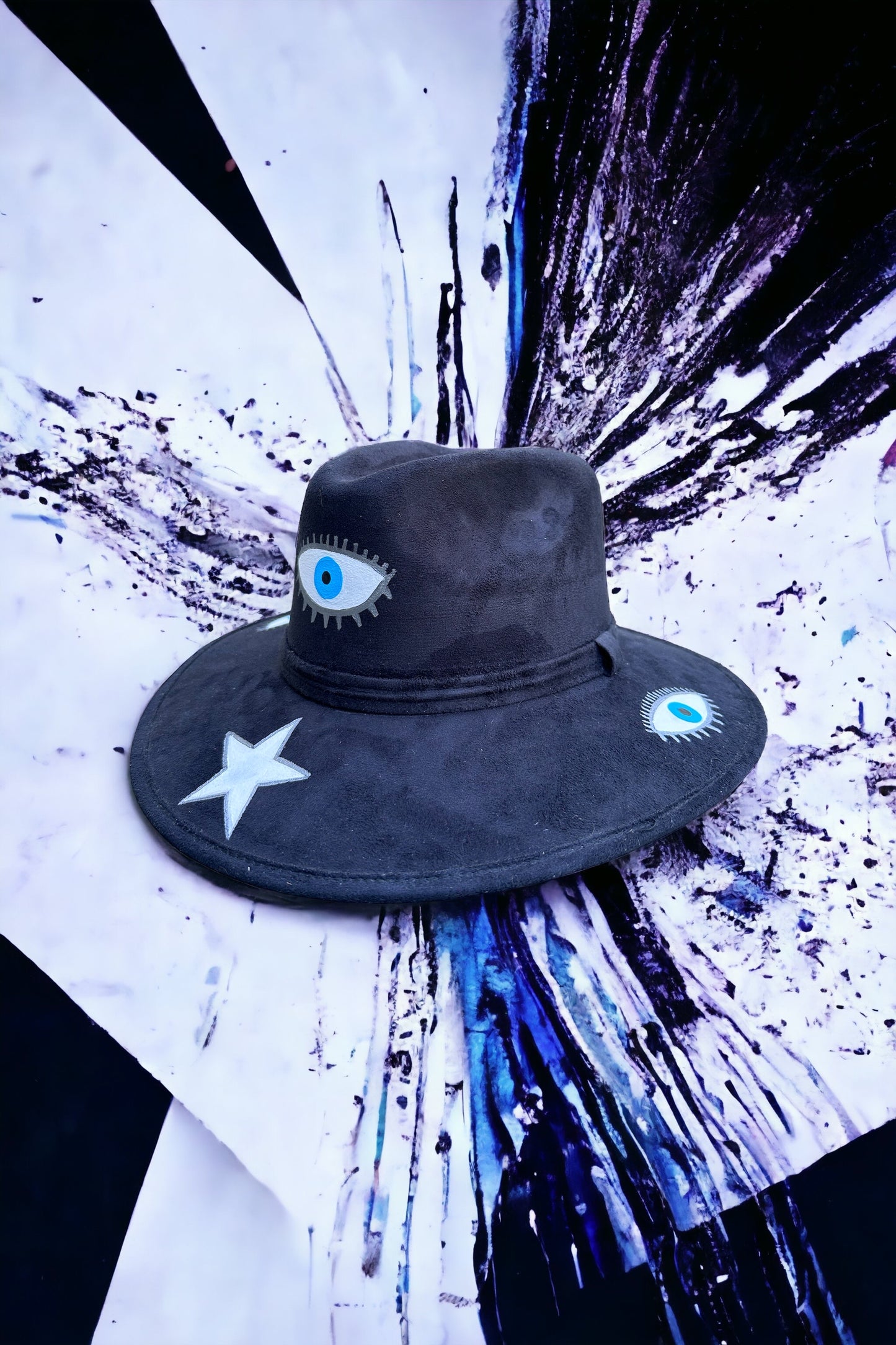 Los Ojos Painted Suede Hat