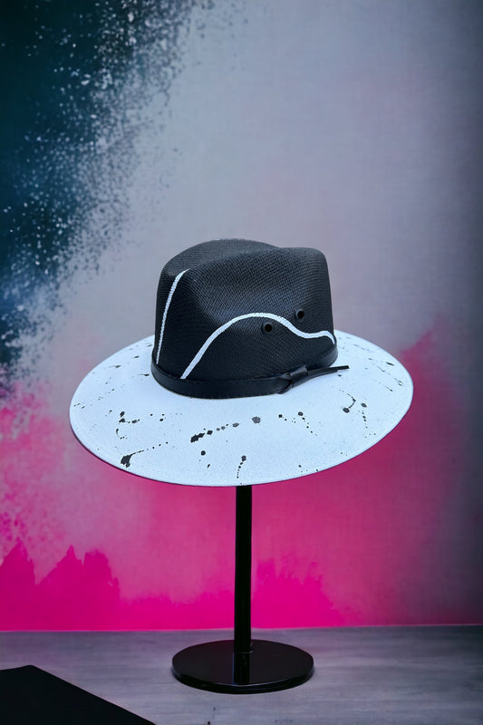 Pristine Night Painted Jute Canvas Hat