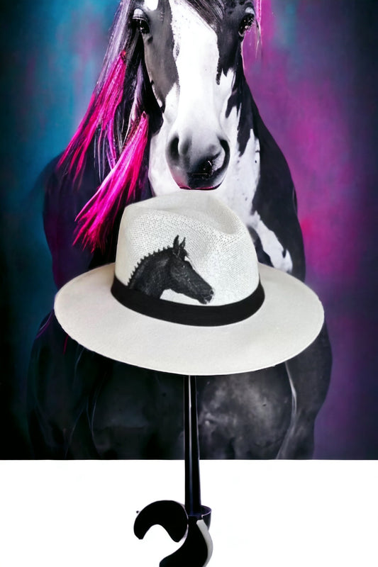 Equestrian Jute Canvas Hat