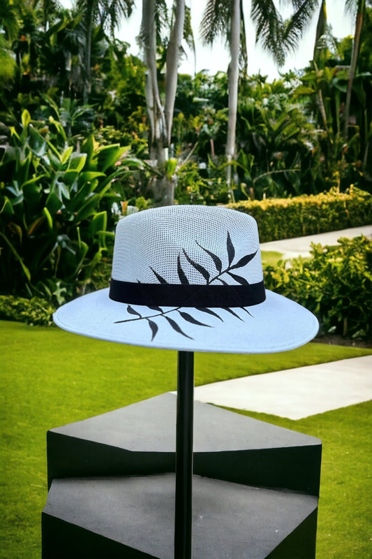 Paradiso Painted Jute Canvas Hat