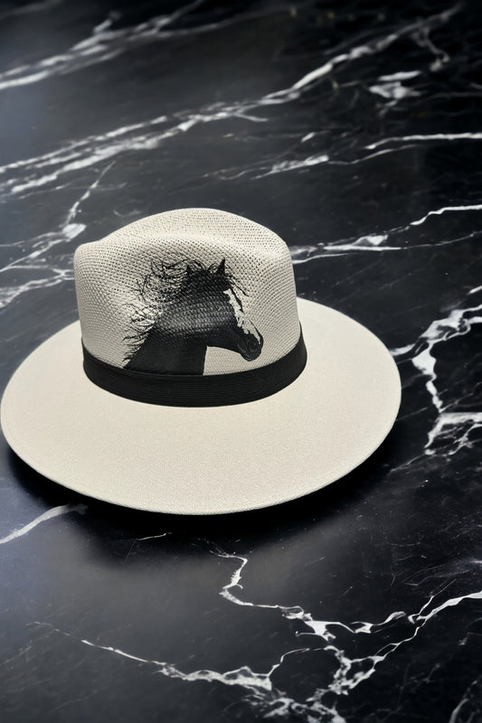 Stallion Painted Jute Hat
