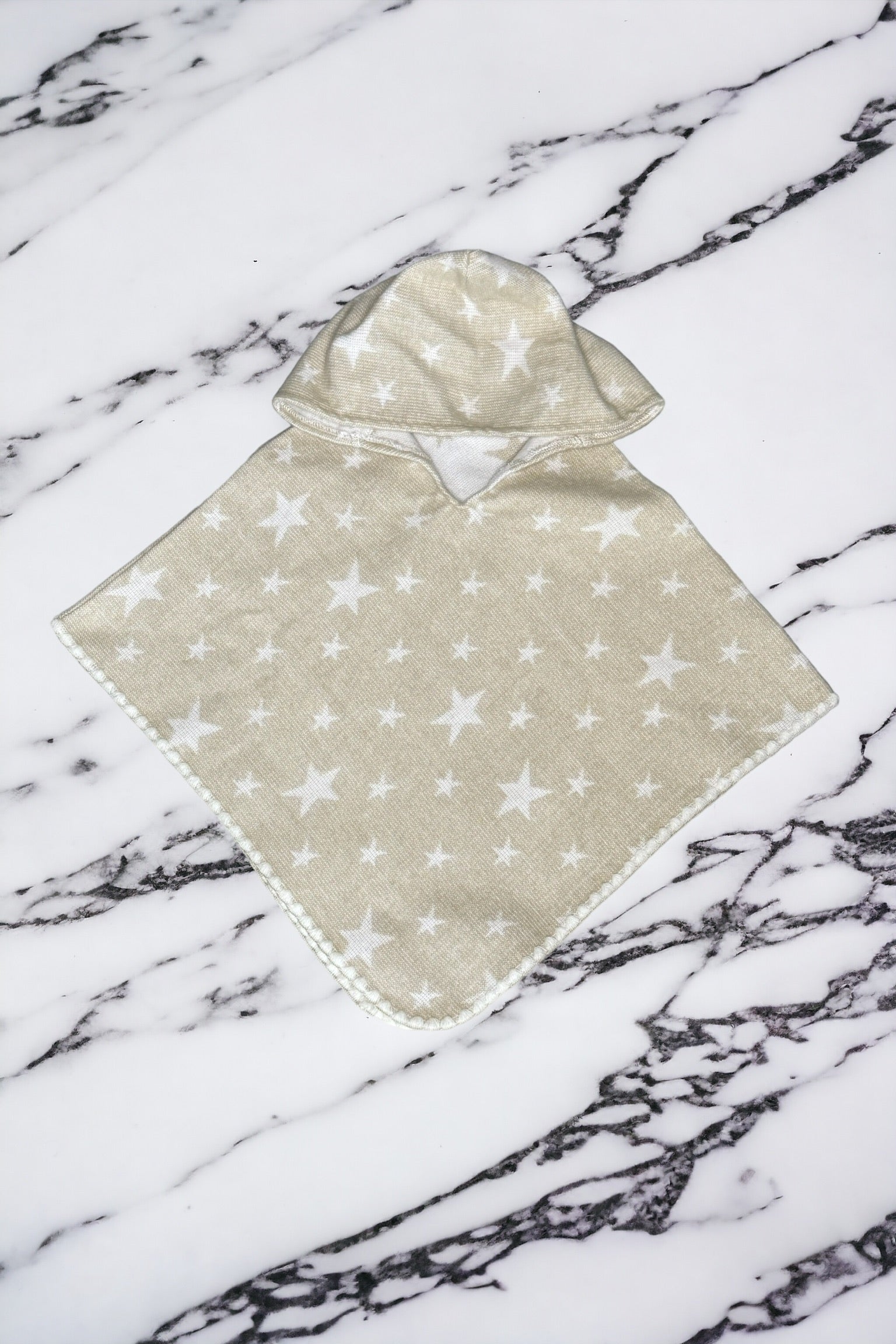 Little Star Children's Poncho - Tan