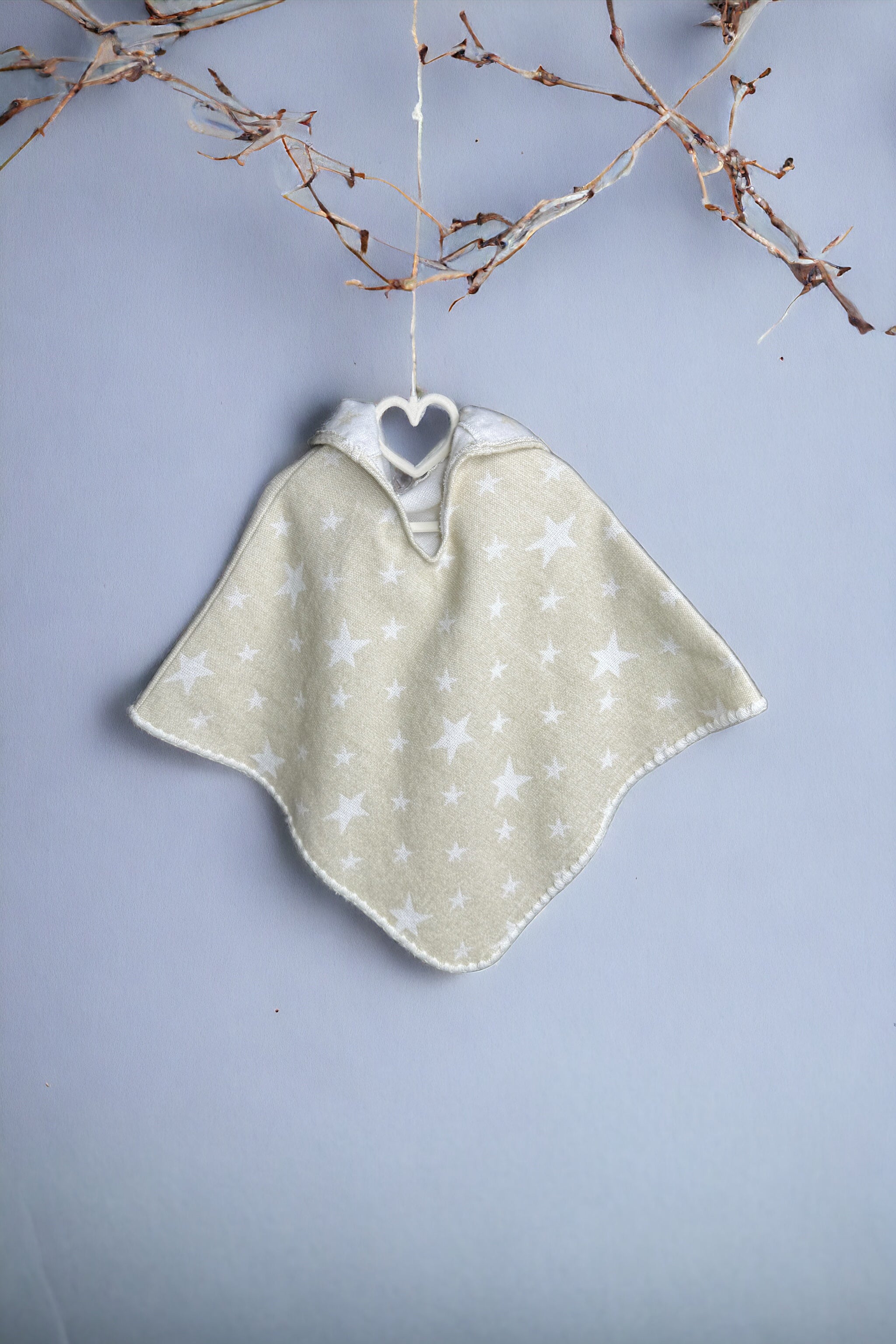 Little Star Children's Poncho - Tan