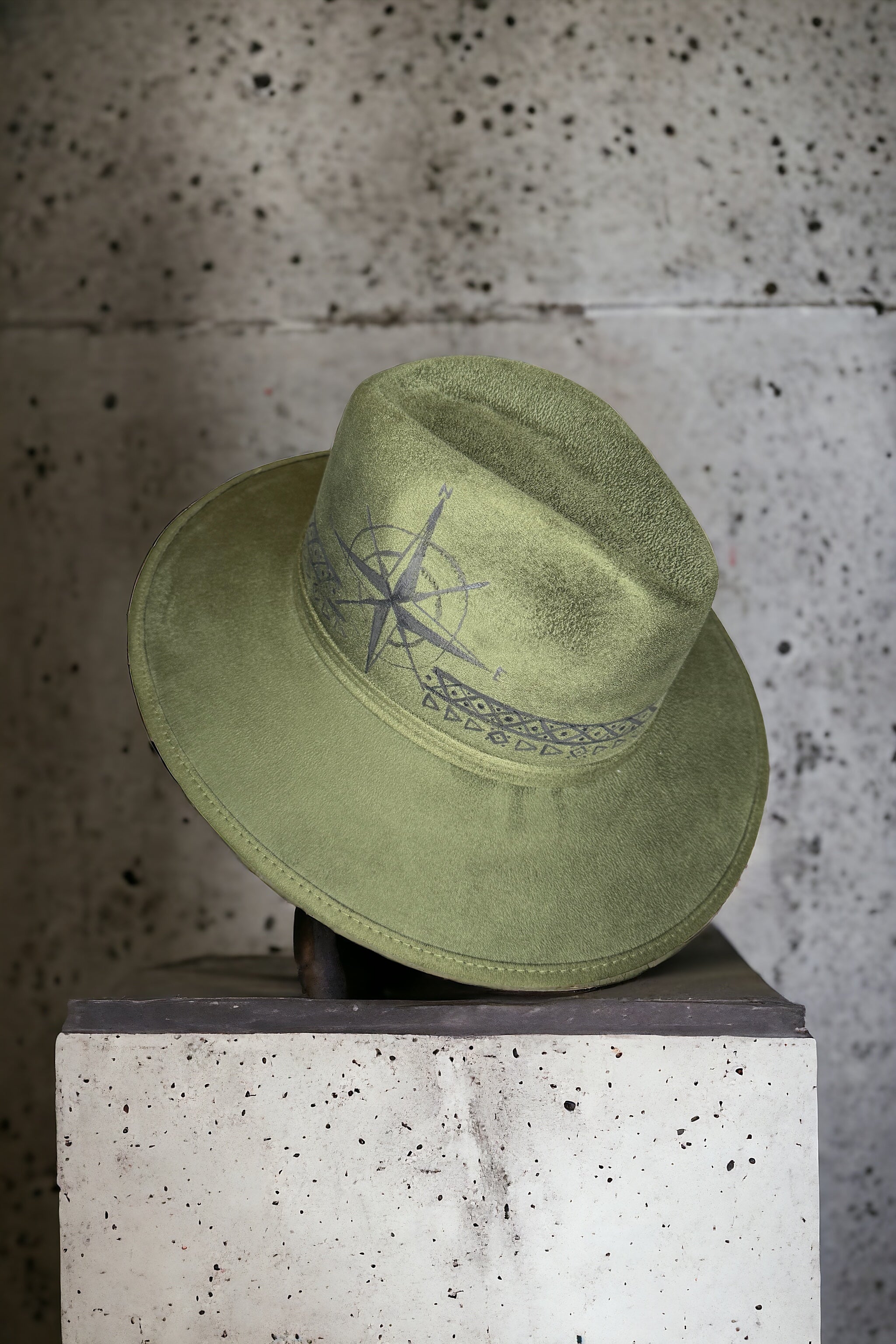 Wayfarer Painted Vegan Suede Hat
