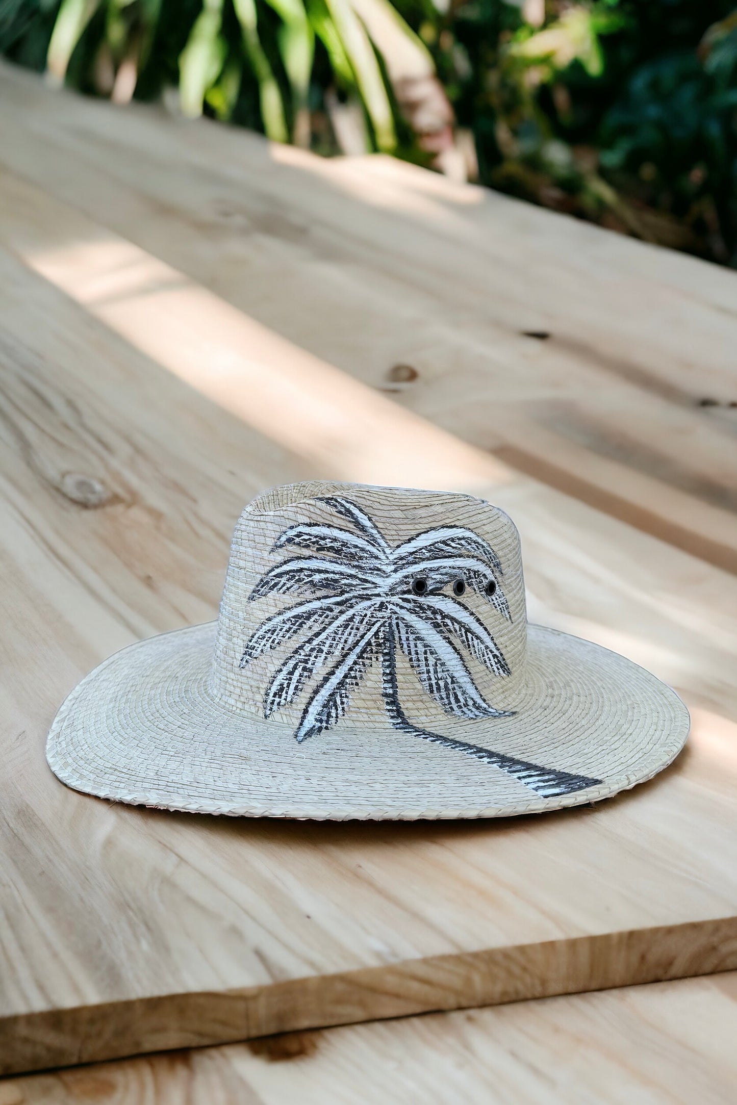 Tropics Painted Palm Straw Hat