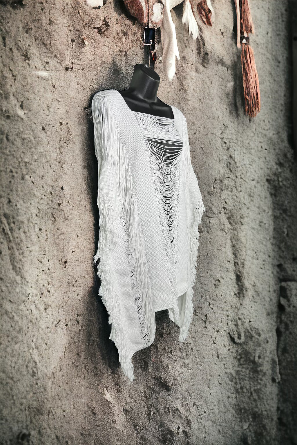 Distressed Beach Cover-Up Dress