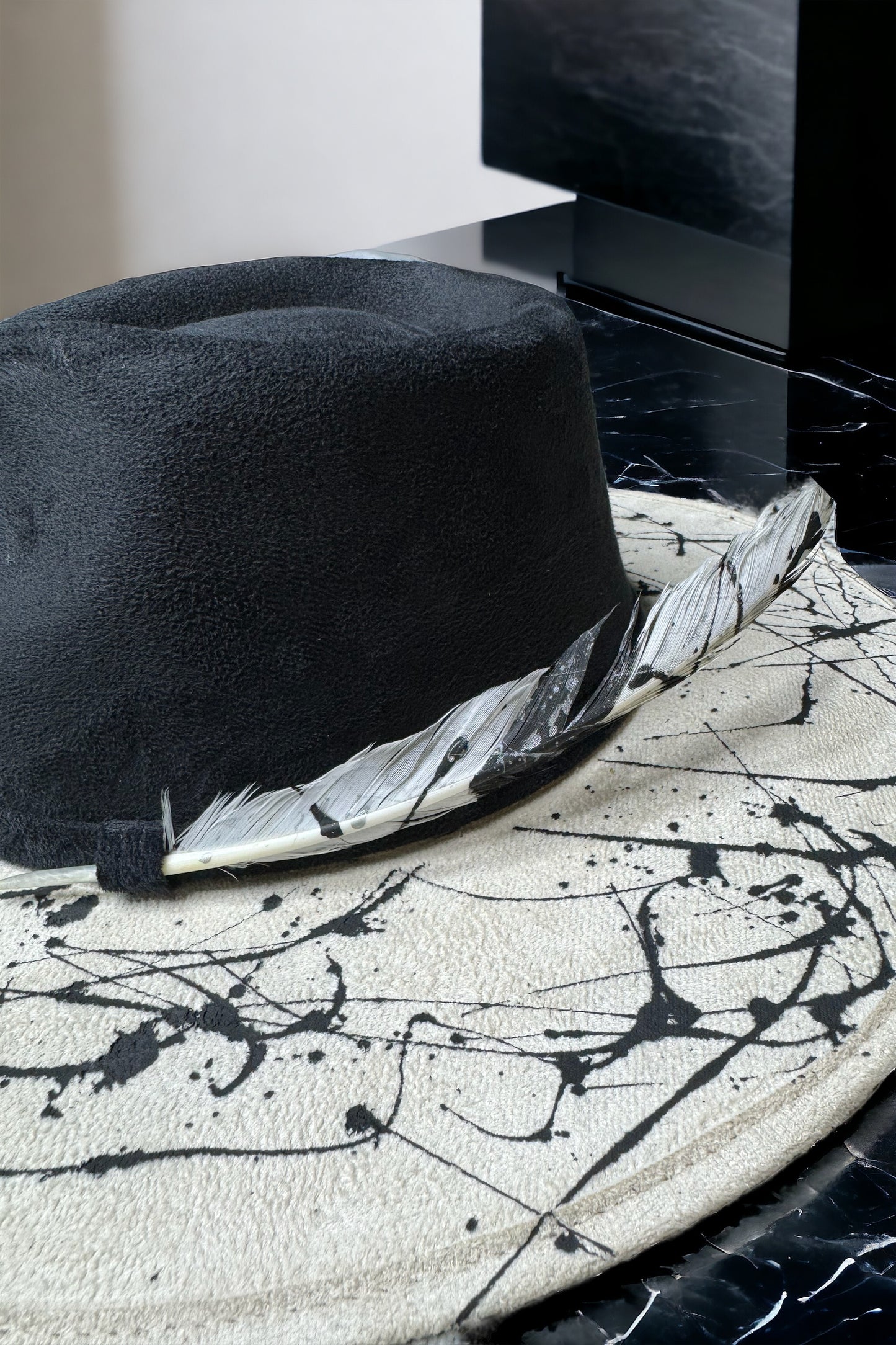 Flat Brim Paint Fleck Hat