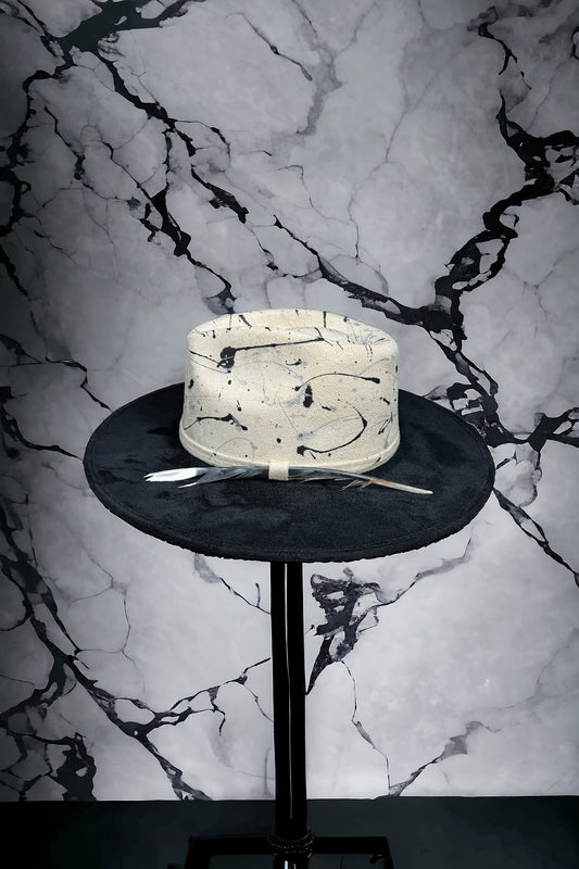 Flat Brim Art Splash Hat