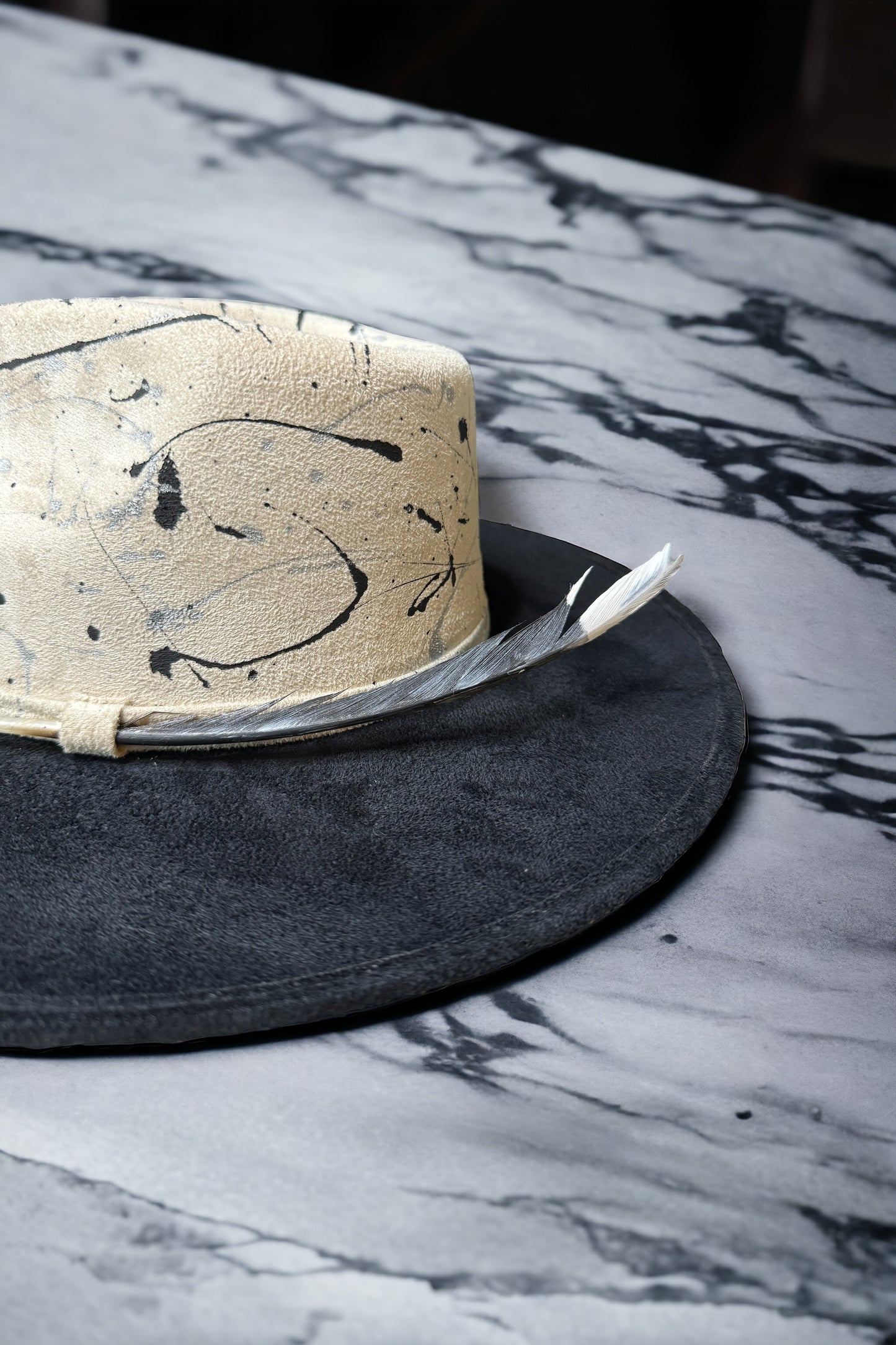 Flat Brim Art Splash Hat