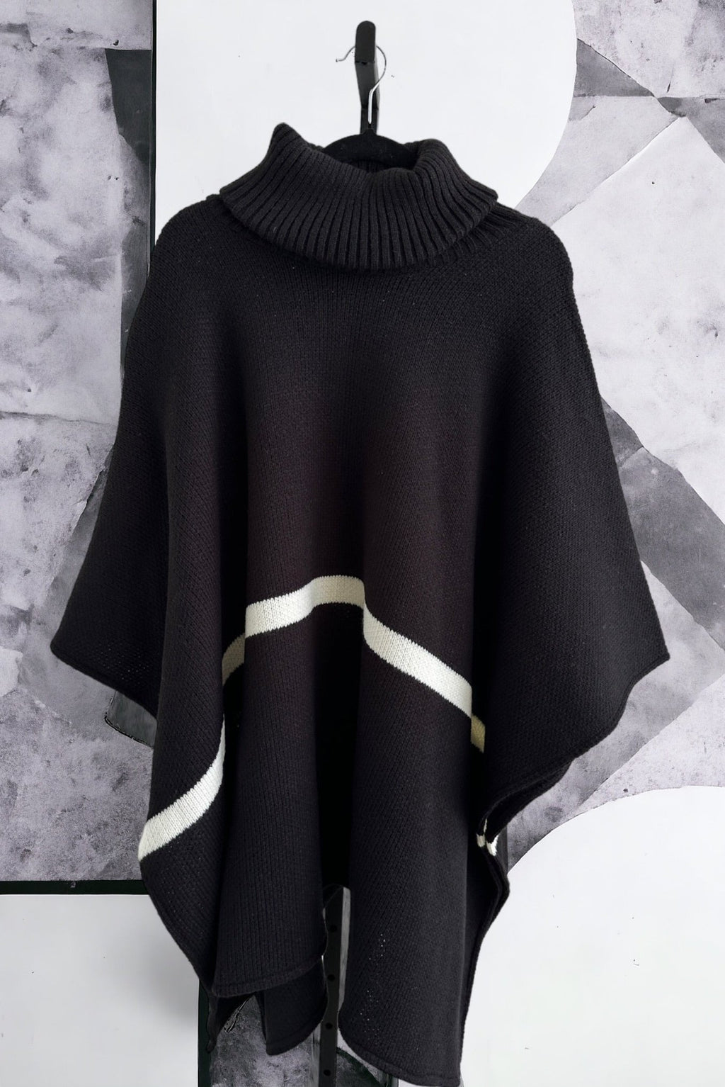 Cordillera Turtleneck Knit Poncho