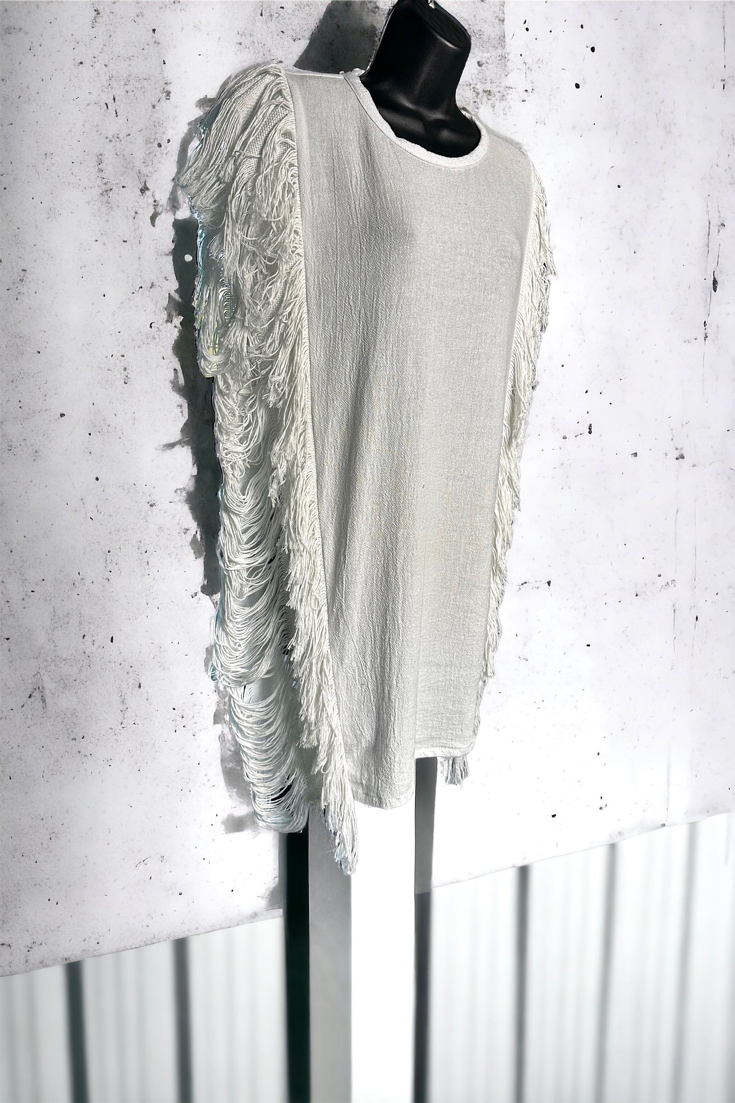 Fringe Dress - White