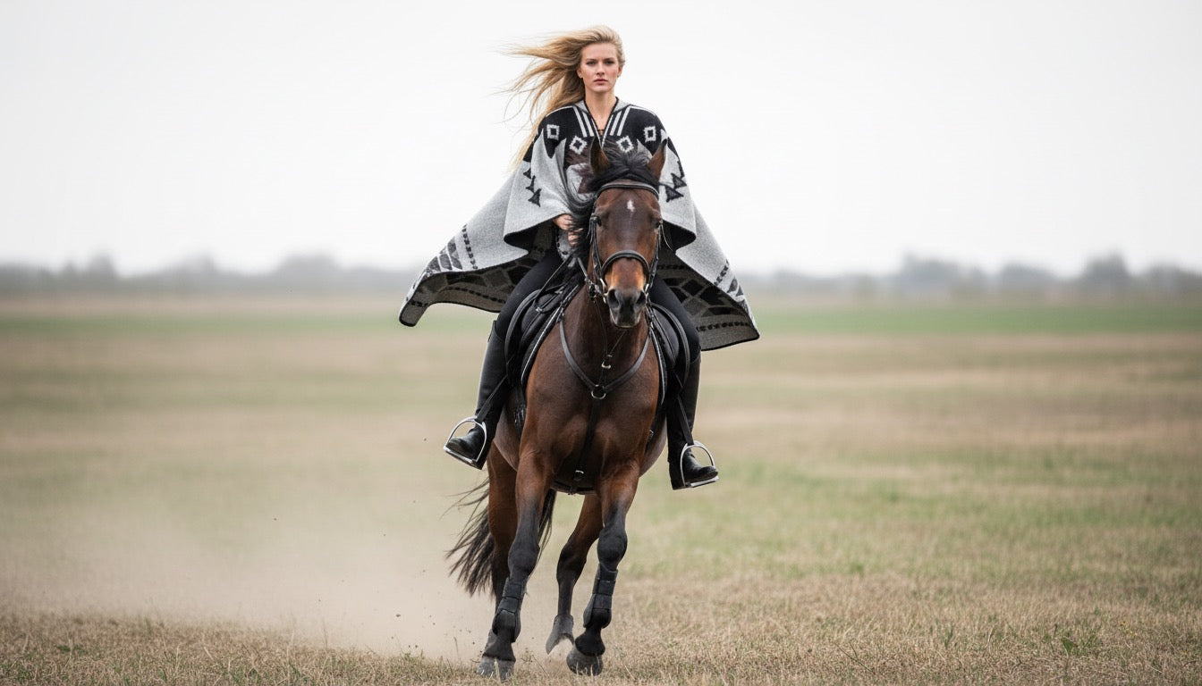 Navajo Reversible Poncho