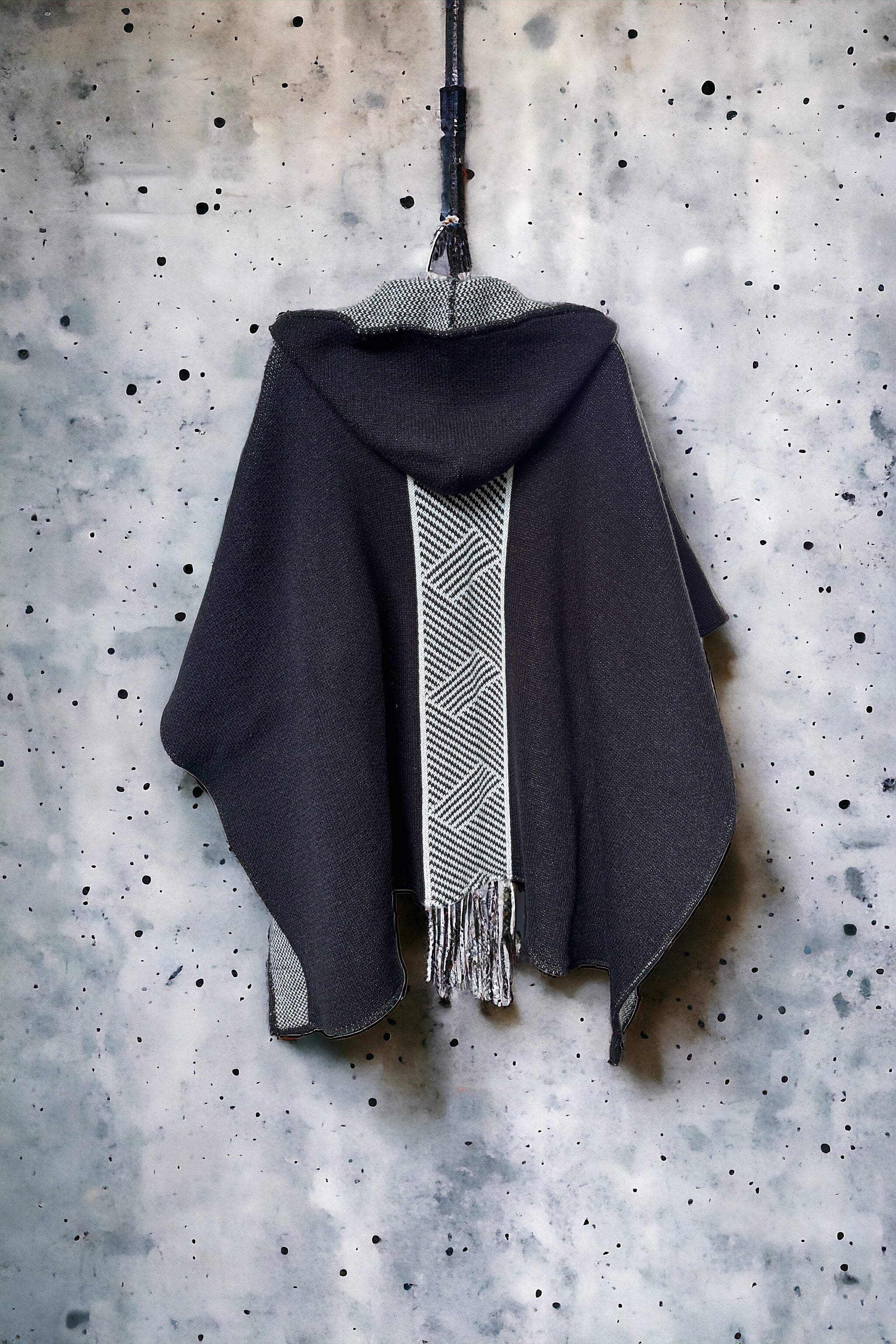 Pilar Hooded Knit Poncho