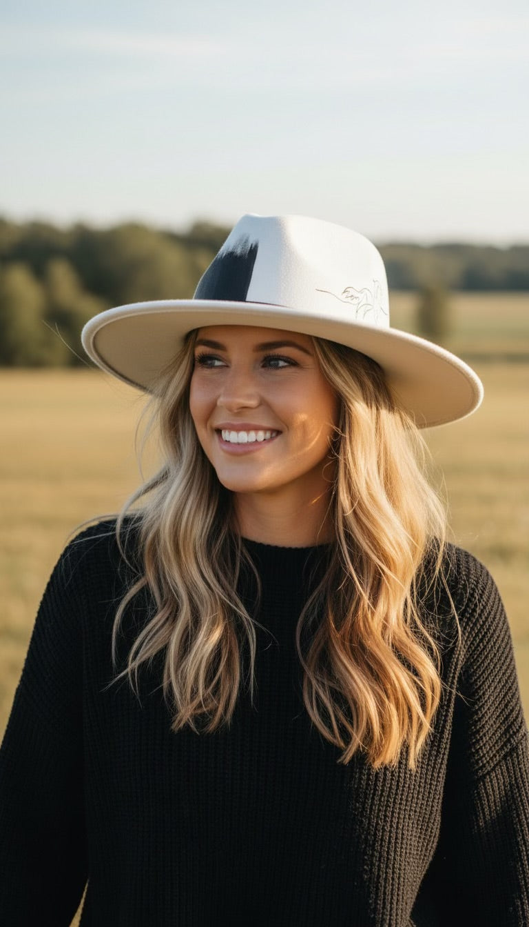 Wild Beauty Foundation Painted Vegan Suede Hat